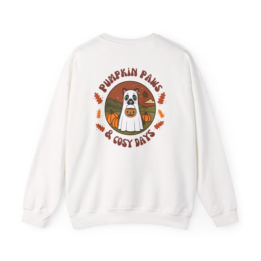 Cat Pumpkin Paws Sweatshirt - optional personalisation