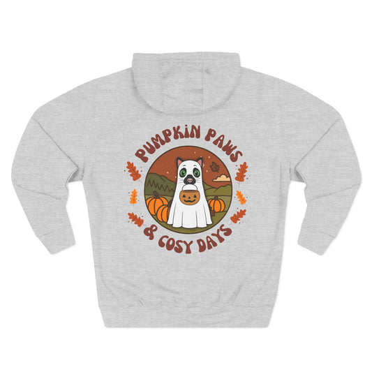 Cat Pumpkin Paws Hoodie - optional personalisation