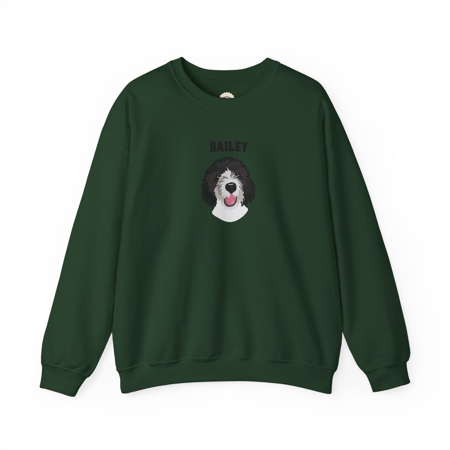 Personalised Sweatshirt with 1 Pet name & face,  Unisex Sweatshirt