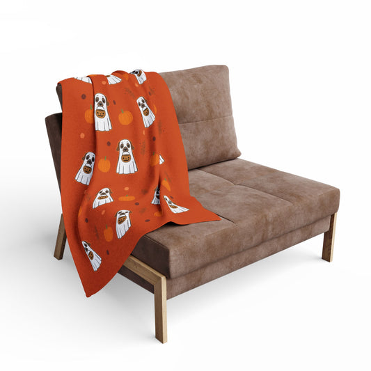 Halloween Dog Fleece Blanket