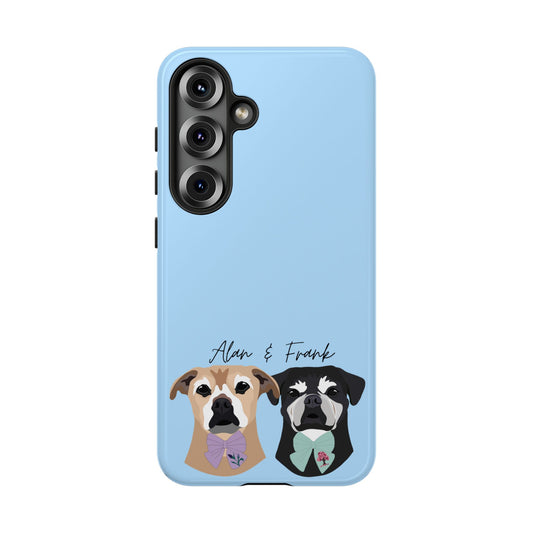 SAMSUNG Personalised Phone Case 2 Pets - choose your own colour & design style