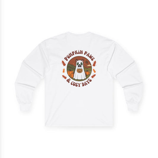 Cat Personalised Spooky Season Long Sleeve Top
