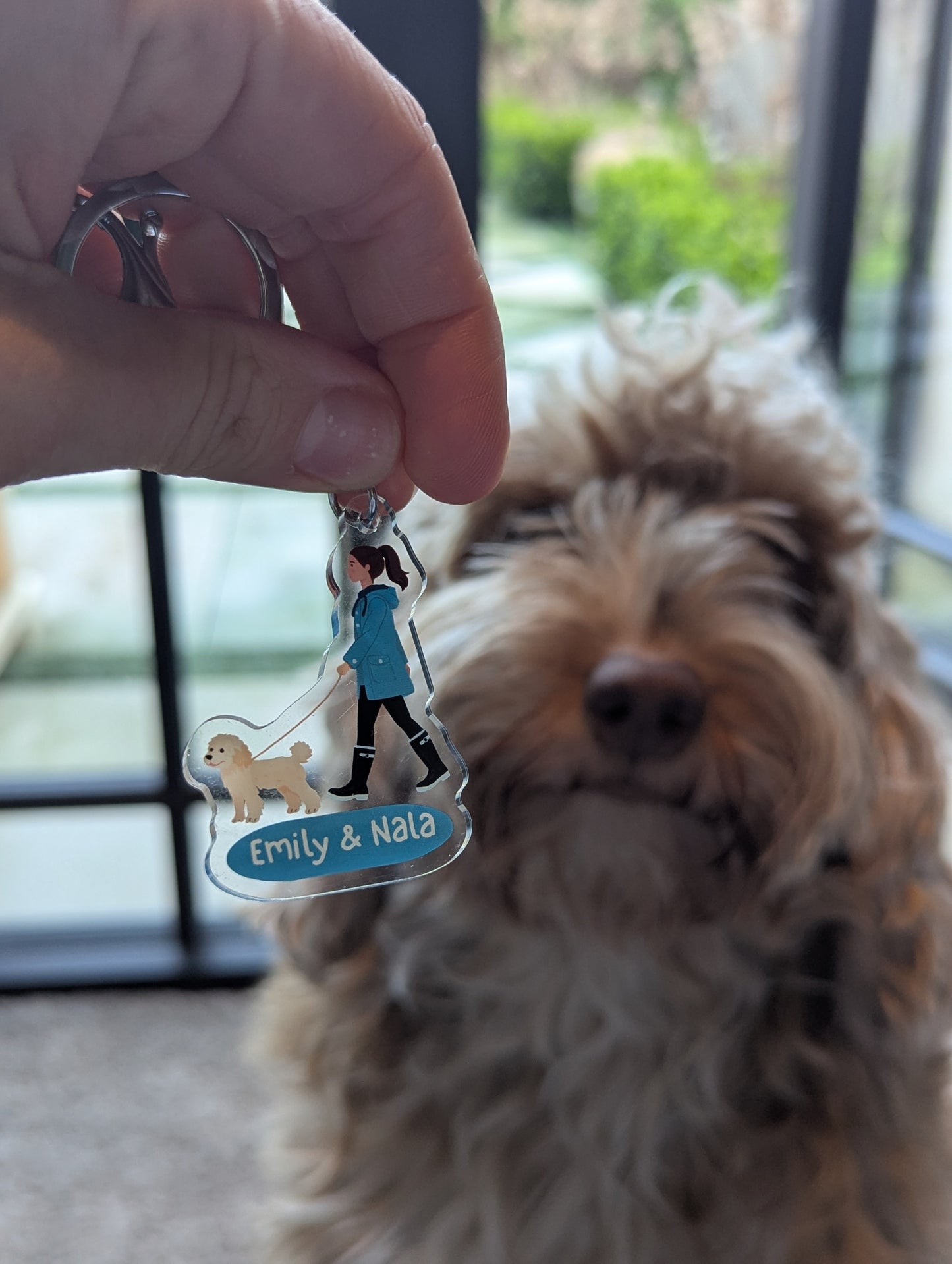 Personalised Dog Owner/Walker Keyring