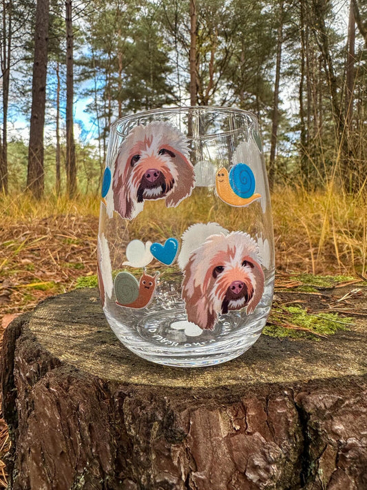 Personalised Pet Glass Tumbler using YOUR Pet Photo | Custom Glass