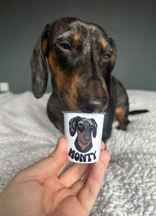 FIVER FRIDAY Personalised 2oz Pup Cups using YOUR Pet Photo | Custom Pup Cups