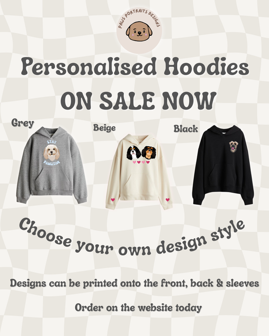 Personalised adult hoodies - SALE