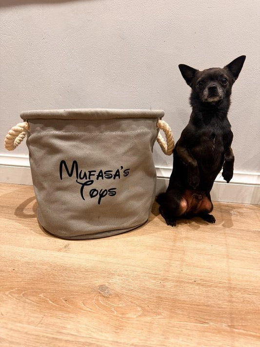 Name personalisation Toy Baskets with Rope Handles