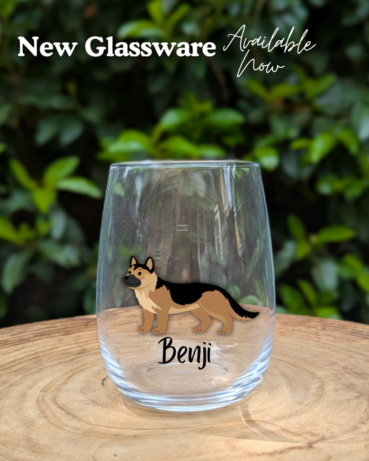 Personalised Tumbler Glass (using a photo of YOUR pet) 2 Pet