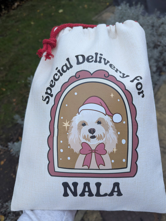 Christmas Sacks MEDIUM Cream