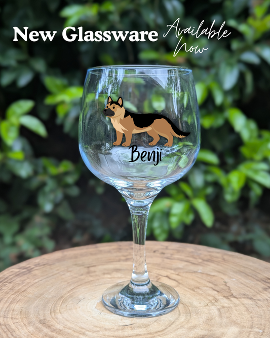 Choose your Dog Breed Gin Glass