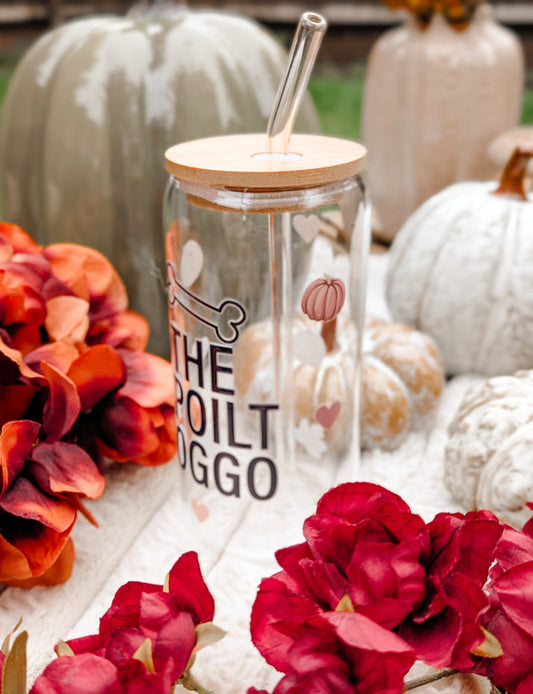 Personalised Glass Can Cups using YOUR small biz logo