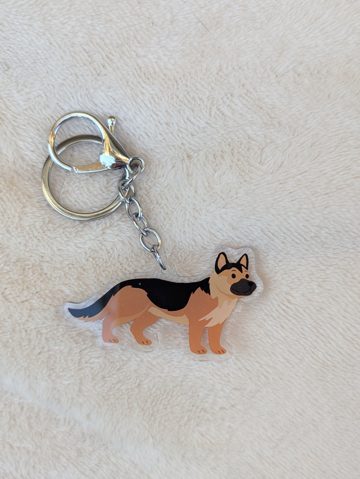 Personalised Dog Breed Keyring
