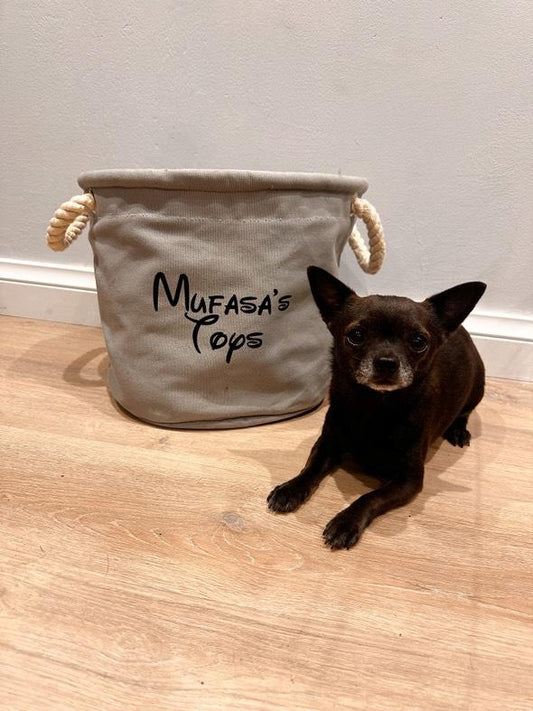 Name personalisation Toy Baskets with Rope Handles